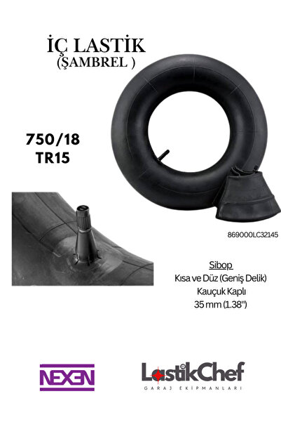 Nexen İç Lastik 7.50/18 TR15 (Kısa/Düz Sibop)