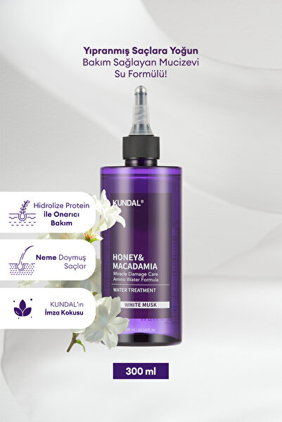 Kundal Yoğun Bakım Sağlayan Sıvı Saç Kremi KUNDAL Miracle Damage Care Water T...
