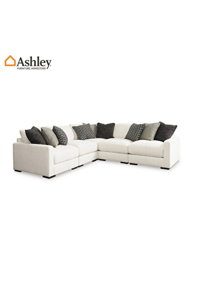 Ashley Industry Furniture ELISSA SECTIONAL SOFA 5 PCS WHITE
