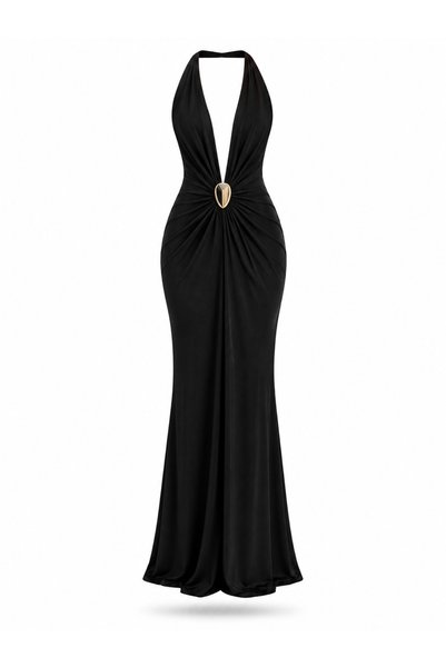 Generic Brand Lisma Accessorized Long Dress