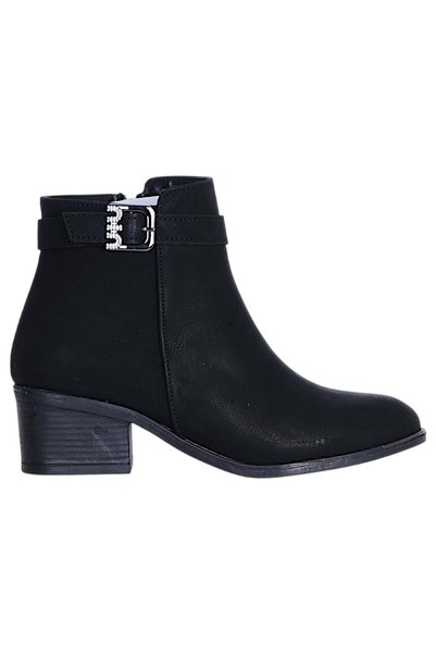 moda ayakkabım Bilener 6015 Black Matte Women's Heeled Boots