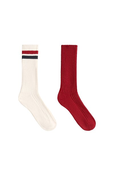 Oysho 2 çift Classic pamuklu karışım çoraplar