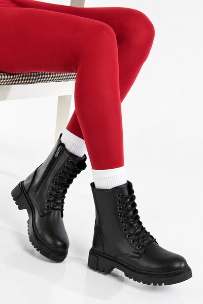 MY GROSS SHOES Women's Fully Fur Inside Water & Cold Resistant Non-Slip Sole Guaranteed Winter Black Boots