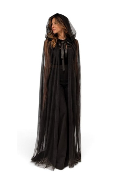 3638 Official Store Tül Pelerin Cadılar Bayramı- Halloween Pelerin Kostüm