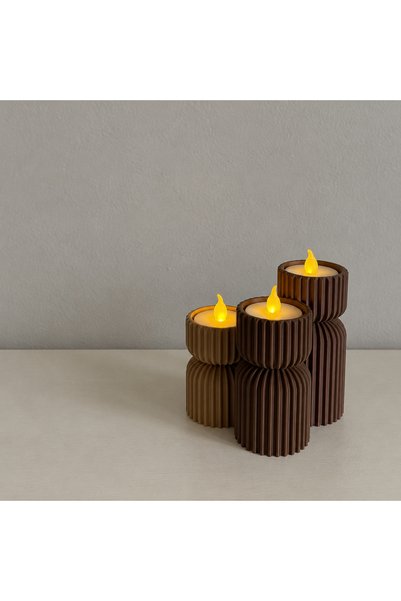 OEM Lumânări LED Decorative Trinity| Set 3 Bucăți | Design Modern
