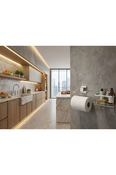 Besthırdavat Best Hardware Strong Adhesive Metal Paper Towel Rack
