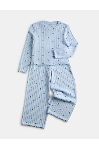 Marks & Spencer Kalp Detaylı Pijama Takımı