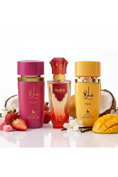 Ayelet Set de 3 parfumuri orientale pentru femei 100ML - Sara Candy + Mohara ...