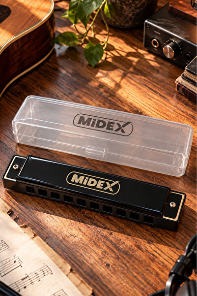 Midex Hn-10bk Siyah Örf Aletleri 10 Delikli Mızıka Do (C)