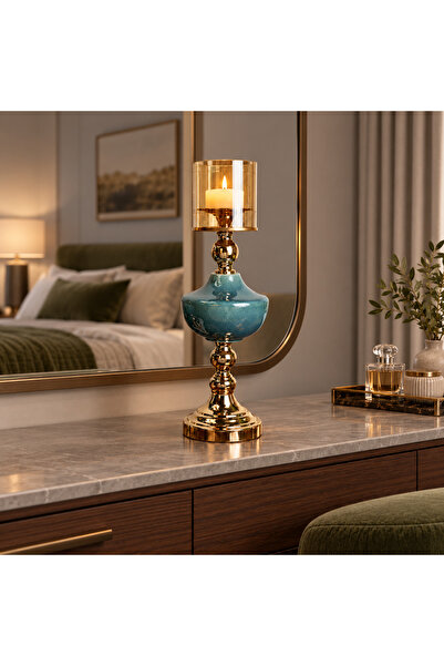 Highpoint حامل شموع من هاي بوينت بتصميم راقٍ يضيف دفئًا بصريًا للمجالس والطاو...