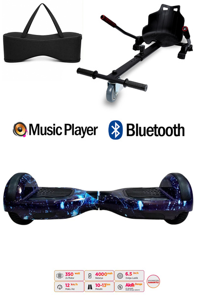 CityMate Elektrikli Kaykay Scooter Hoverboard Akıllı Denge 6.5 Inch + HoverKa...