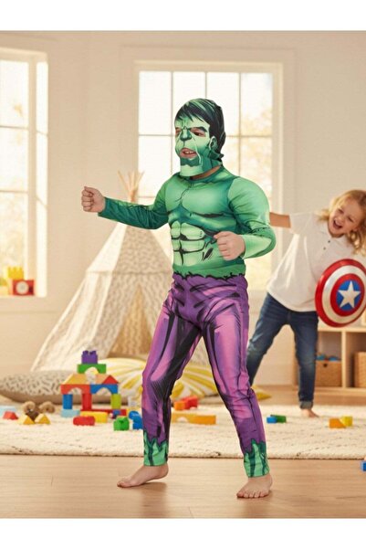 Gadget Gear Hulk Kaslı Çocuk Kostümü - Süper Kahraman Kostümü, Halloween ve P...