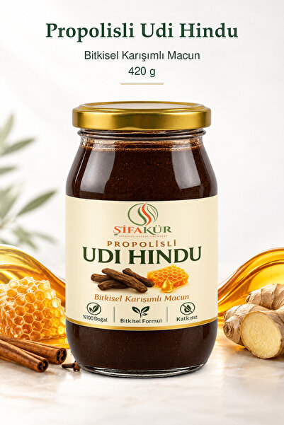 ŞİFAKÜR BİTKİSEL SAĞLIK ÜRÜNLERİ Propolisli Udi Hindu (Udi Hindi) Macunu 420 g