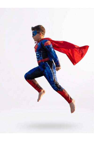 Gadget Gear Costum de supererou pentru copii, model musculos
