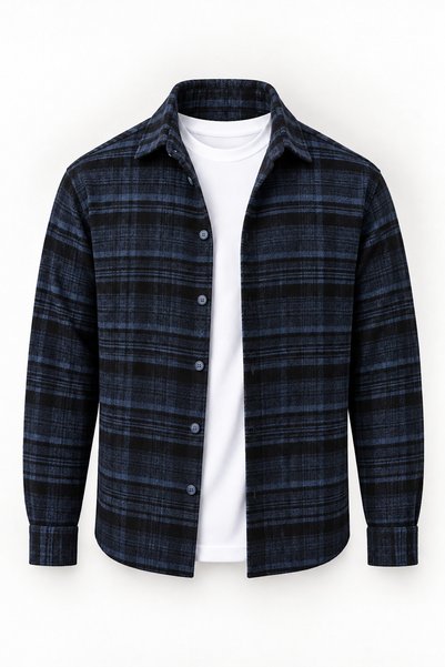 Valiberta Brandon Relaxed Fit Baumwollhemd mit breitem Streifenmuster für Her...
