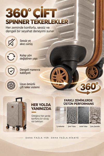 louisiana polo Kabin Boy Valiz 4x2 Teker Taş-Taba 1168