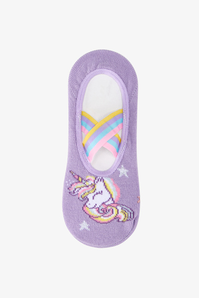 Penti Kız Çocuk Mor Gül L.unicorn Suba Unicorn Desenli Çorap
