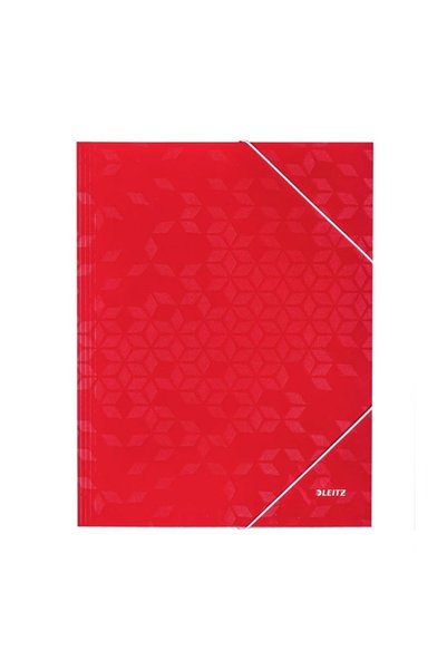 Leitz Red elastic cardboard folder WOW