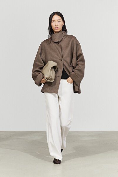 Massimo Dutti Yünlü trençkot