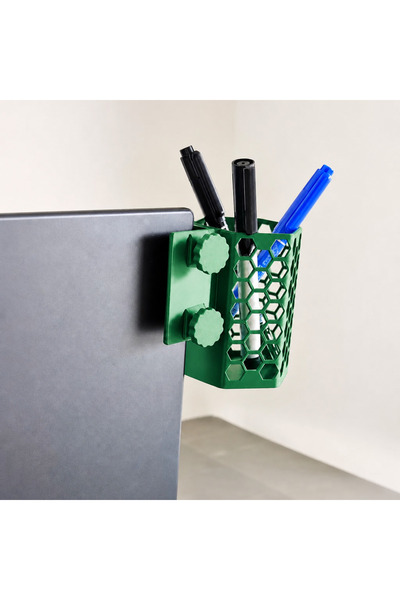 Generic Brand 3D štampač za držač olovke za monitor - sa uzorkom saća, šester...