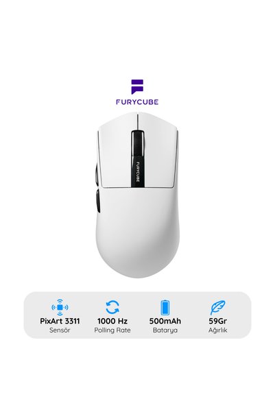 FURYCUBE G9 Pro PAW3311 Kablolu Bluetooth 2.4ghz 22000DPI Kablosuz Gaming Oyu...