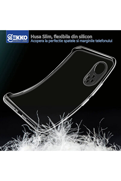 Gekko Mobile Carcasă Gekko Ultra Slim Transparentă din Silicon cu Gel pentru Samsung Galaxy S21 FE, 0.3 mm