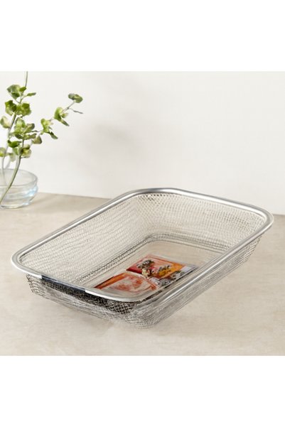 ELİSY Rectangular Wire Basket Metal Strainer