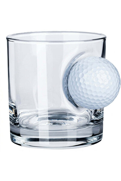 Bellore Pahar de whisky personalizat cu minge de golf autentică, 300cc