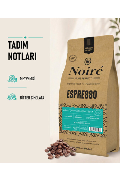 Noire Coffee Black Velvet Filter № 2 100% Arabica Filter Coffee Beans 1 kg