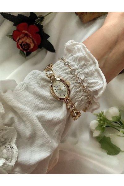 Choppers Vintage White Stone Adjustable Cord Women's Watch