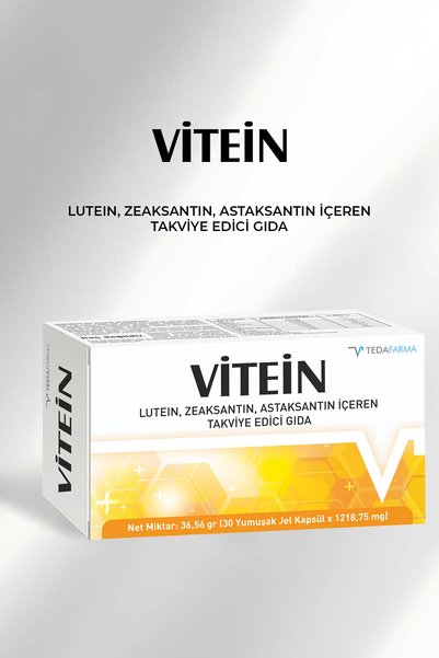 Tedafarma Vitein Food Supplement Containing Lutein, Zeaxanthin, Astaxanthin, ...