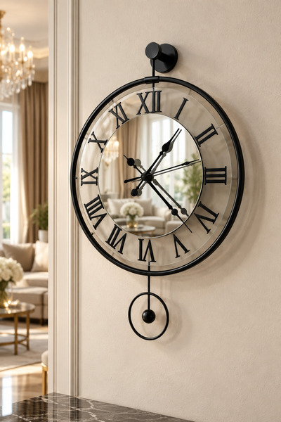 Wallover Design Gerçek METAL %100 Orjinal Temper Camlı Gümüş Aynalı Orion Rom...