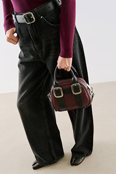 Manuka Tabby Buckle Medium Size Bag Bordo