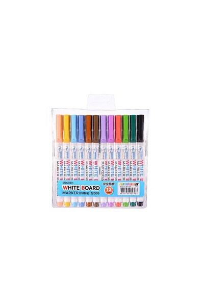 Deli Whiteboard Marker Slim Set 12 pcs