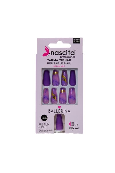 nascita 24'lü Ballerina Renkli Takma Tırnak - 189