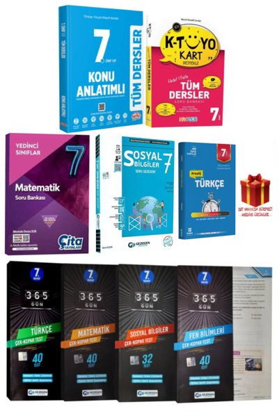 Editör Yayınevi 7. Sınıf Tüm Dersler Konu Anlatımlı+SB+Türkçe+Matematik+Sosya...
