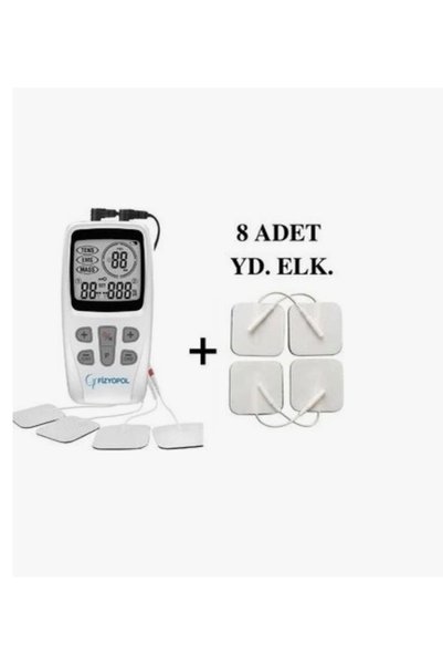 fizyocvmed FİZYOPOL Premium seri Tens cihazı , iki kanallı Tens ems masaj cihazı , portatif Tens cihazı