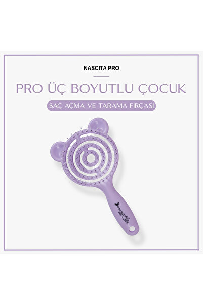 nascita فرشاة شعر برو ليلك للأطفال - ثلاثية الأبعاد -39