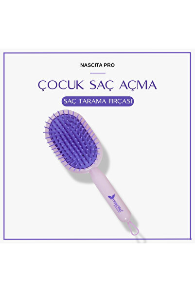 nascita Çocuk Saç Açma Ve Tarama Fırçası Mor - 46