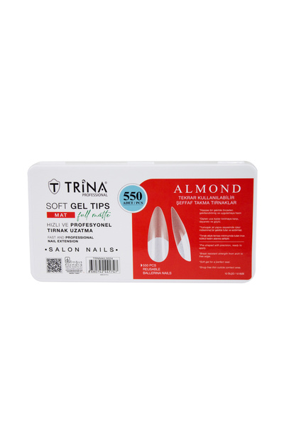 Trina Soft Jel Takma Tırnak - Almond (FULL MAT) 550' Li - 24
