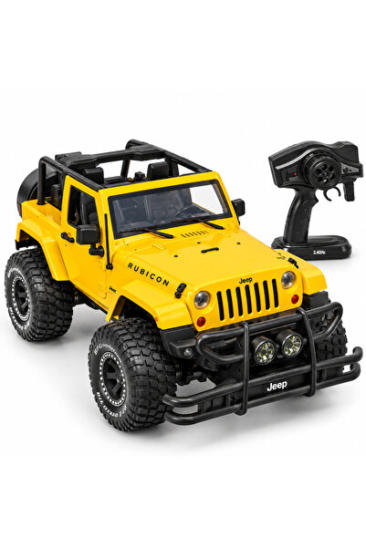 JEEP Masinuta RC 1/9 Wrangler Rubicon cu Licenta E313-003 galbena 6 ani+