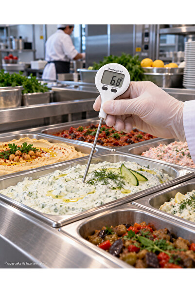 Electronic Temperature Instruments (ETI) ThermaStick | Suya Dayanıklı Dijital Gıda Termometresi - Beyaz