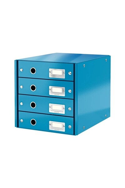 Leitz Μπλε Συρταριέρα 4 Συρταριών CLICK&STORE