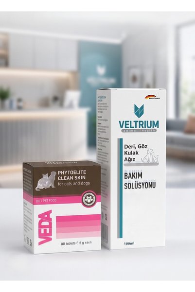 Veda Phytomins Clean Skin Kedi/Köpek Deri ve Tüy Tableti 50 Adet (, ve Tüy Dö...