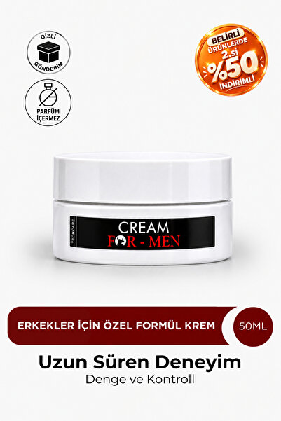 Tech Care Erkek Kremi Uzun Süren Deneyim-For Men Premium Cream-Geciktir 50ML