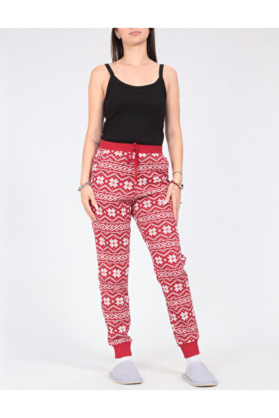 Evendi Pantaloni de pijama, Rosu