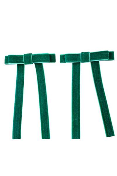 CaramelPeel Women's and Children's Green Color Bowknot Buckle - 2-Piece School Buckle