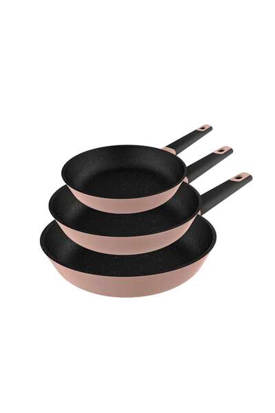 CECOTEC Polka Experience Gravity 18-22-26 cm 3-Piece Full Induction Non-Stick Pan Set Suitable for All Cooktops