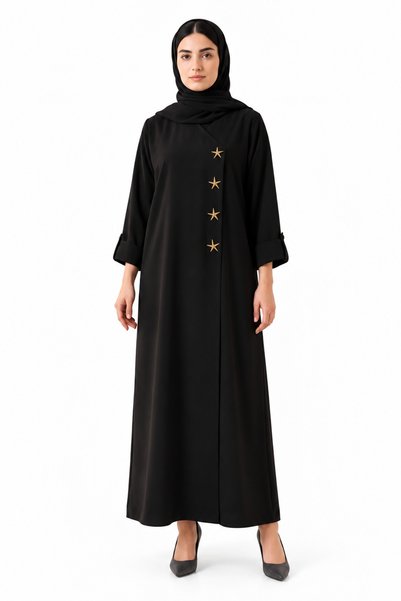 Azria Fashion عباية غير متماثلة بتفاصيل نجمية