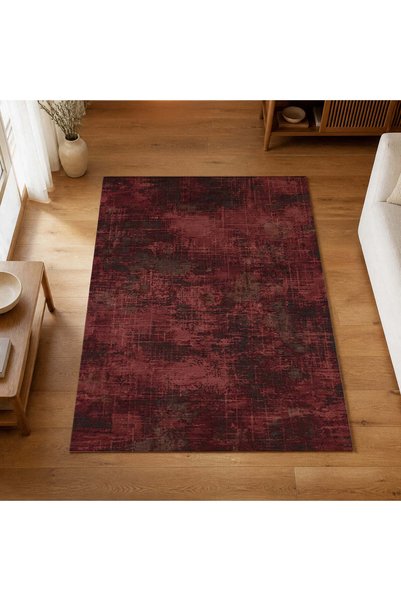 kartela halı Alea Halı Bordo Makine Halısı Jüt Taban Polyester Salon Halısı